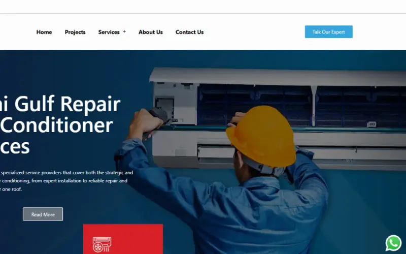 Air Conditioner Repair Website Design results